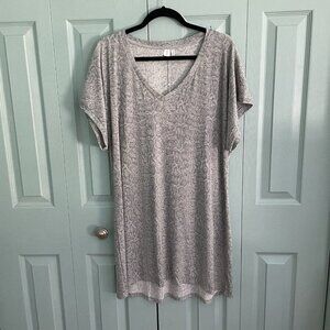 Bare Necessities Short Sleeve Sleep Dress Chemise Nightgown Python Women’s Large